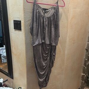 BCBGMaxAzria Black and White Mini Dress